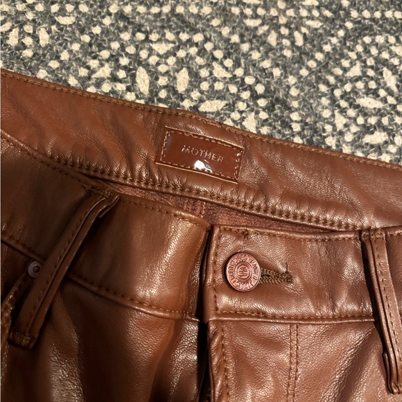 Mother Mid Rise Dazzler Ankle Faux Leather - Picture 12 of 16